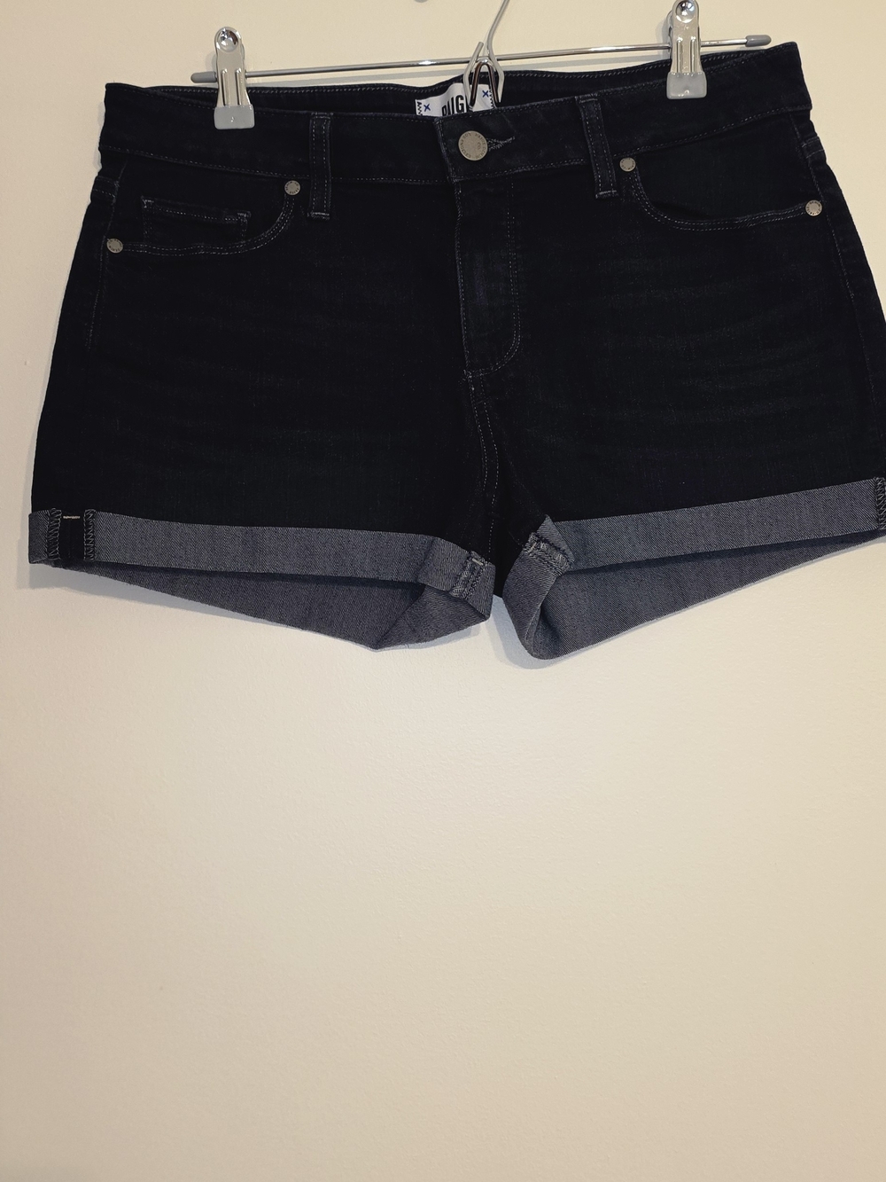 PAIGE JIMMY JIMMY Dark Denim Shorts Worn Once Sz 29